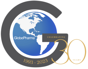 30year GlobePharma Logo